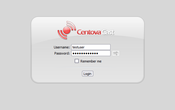 Centova Cast Login