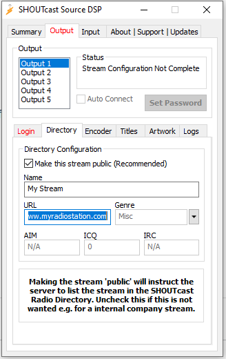 Winamp DSP Plugin Stream Details