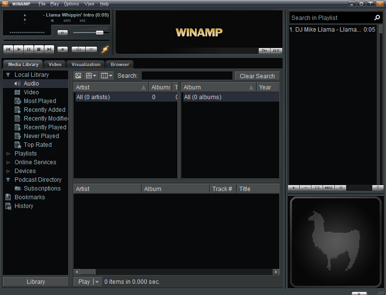 Winamp Installed