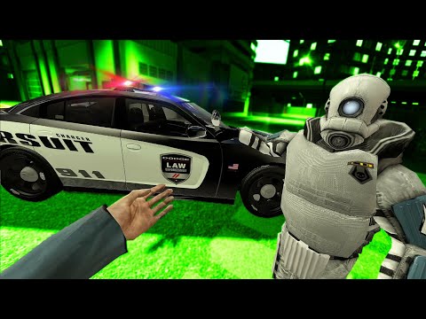 We STOLE a Police Car in Garrys Mod VR! - Gmod VR Videos